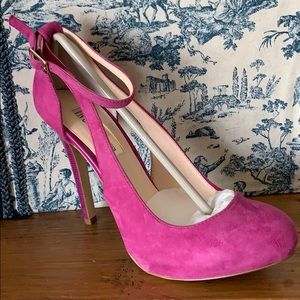 Pink suede shoes